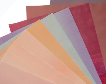 Artist paper pink, red, green, blue assorted 9.5x11.75 Origami and Craft Paper