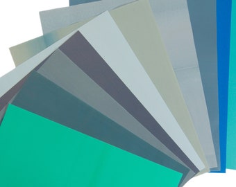 Artist paper blue, green, gray assorted 8"x10" craft paper