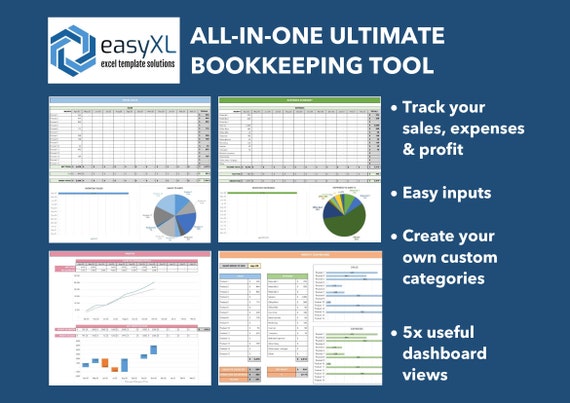 Excel Accounting and Bookkeeping (Accounting Spreadsheet Template