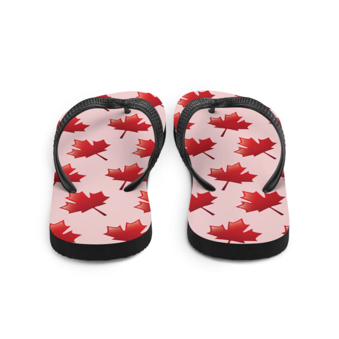 Canada Theme FlipFlops Unisex Maple Leaves Slippers Men Etsy