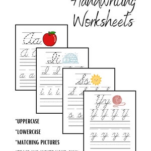 Printable Cursive Handwriting Worksheet, Learn to Write Worksheet, Cursive Handwriting Traceable, Handwriting Worksheets, Alphabet Worksheet