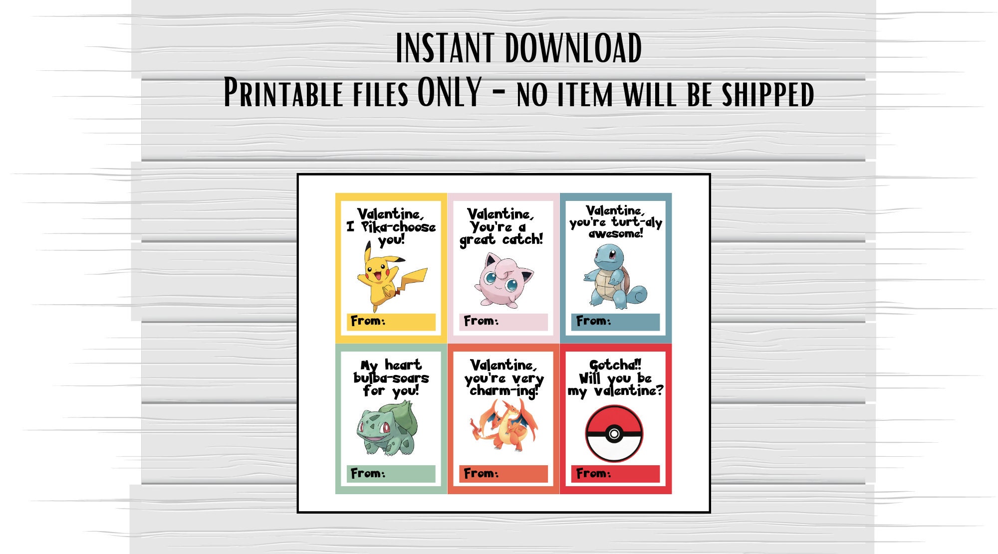 Printable Valentine Card Pokemon Valentine Card Pokemon Valentine Kids Valentine Card