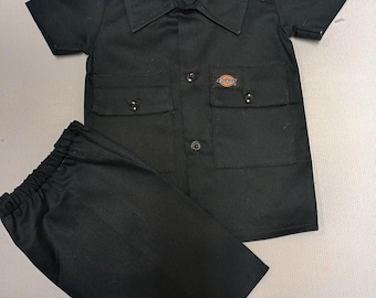 18mo Black Dickies Short Set - Etsy