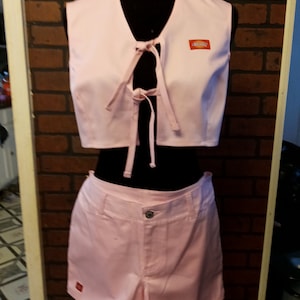 Medium pink dickie short set