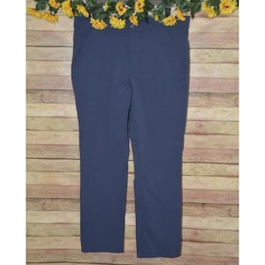 Weatherproof Vintage Mens Blue Straight Leg Nylon Tech Pants Size 36 X 30 Hiking