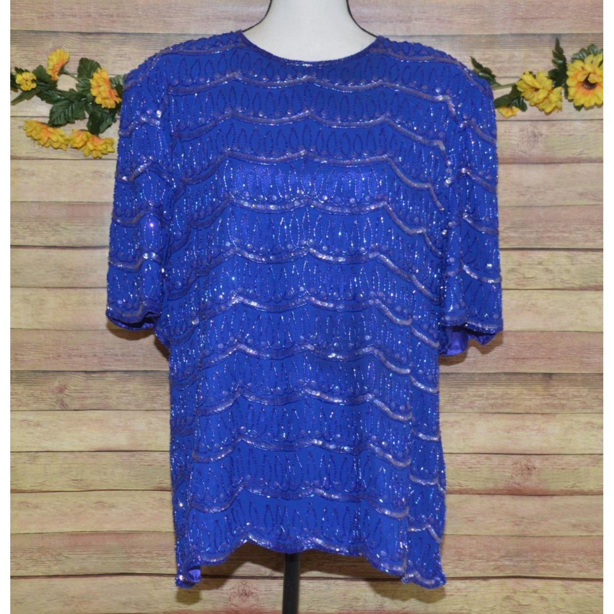 women's beaded evening tops