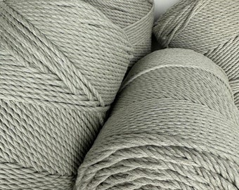 3mm Light Grey, Cotton Macrame Cord, 3 Ply, 260m