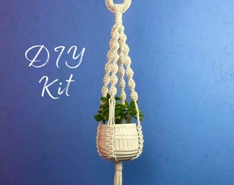 Macrame Kit/ Macrame DIY Plant Hanger/ Hanging Planter Kit/ Step By Step Instructions/ Macrame Kit/ Birthday Gift/ May birthday/Summer