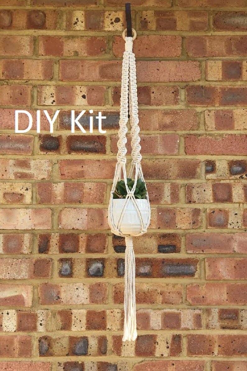 Macrame Kit / Macrame DIY plant hanger / hanging planter kit / Etsy