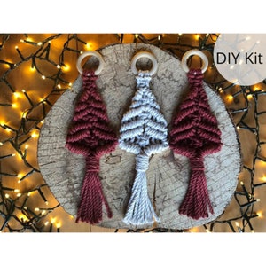 Macrame Kit/ Macrame DIY Christmas Tree/ Christmas Decoration Kit/ Birthday Kit/ Step By Step Instructions/ Christmas Kit/ Birthday Gift