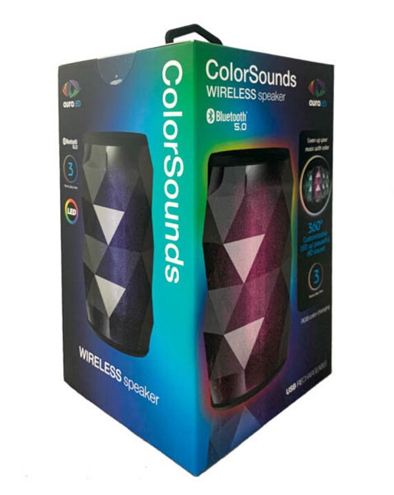 Portable Wireless Bluetooth Speaker ColorSounds 6 LED Lights Hi-Fi Loud Sound