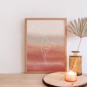 Dancer III Giclee Print UNFRAMED | Ballerina Art | Dancer Art Print | Gift for Dancers | Dance Line Drawing