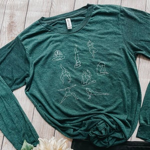 All Bodies Are Yoga Bodies Unisex Long Sleeve Tee | Yoga Shirt | Body Positive | Yoga Line Art Tee | Body Line Art | Yoga Gift | Unisex Tee