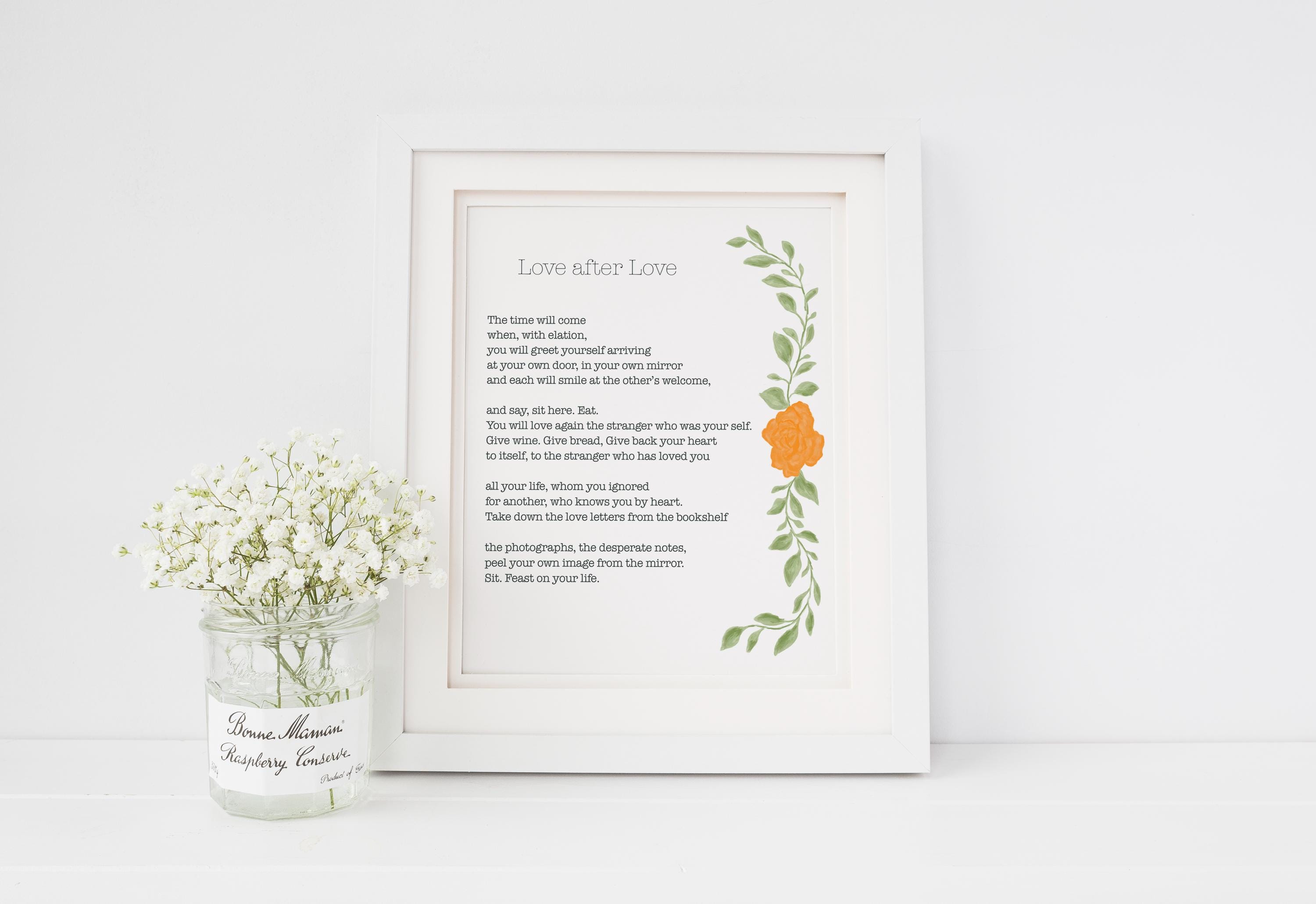 Love After Love Poem Print: Derek Walcott Wall Art - Etsy