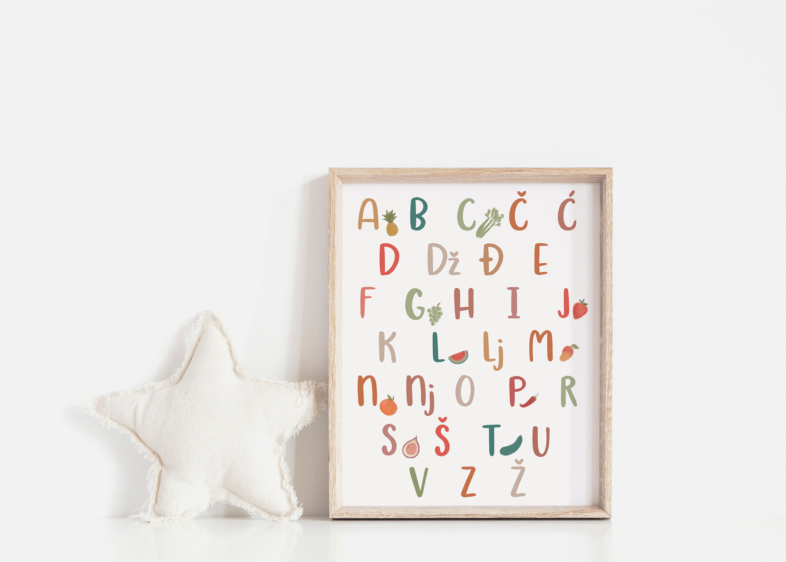Bosnian Alphabet & Numbers Print Set: Kids Room Decor - Etsy