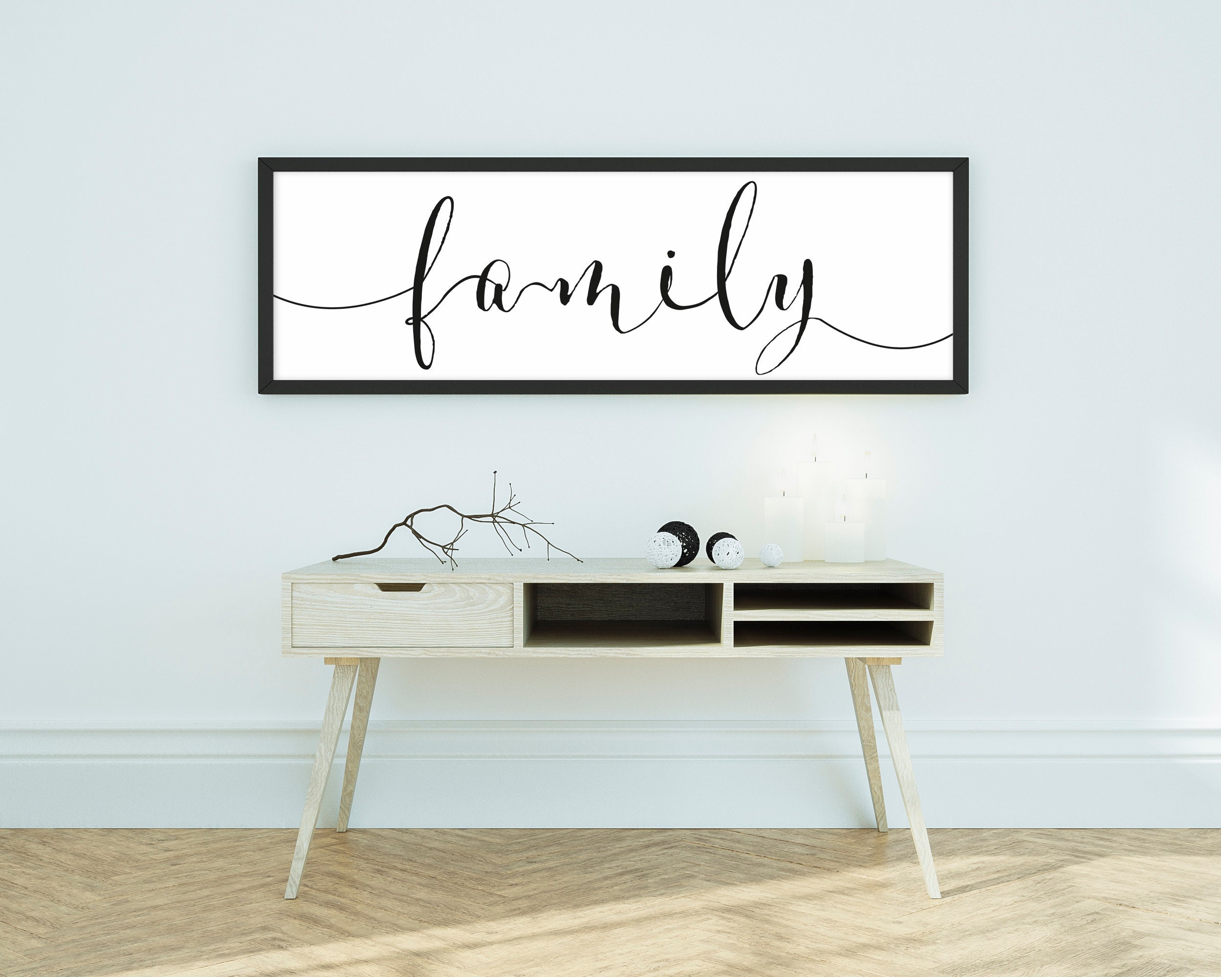 Family Wall Decor Downloadable Print Minimalist wall decor Etsy