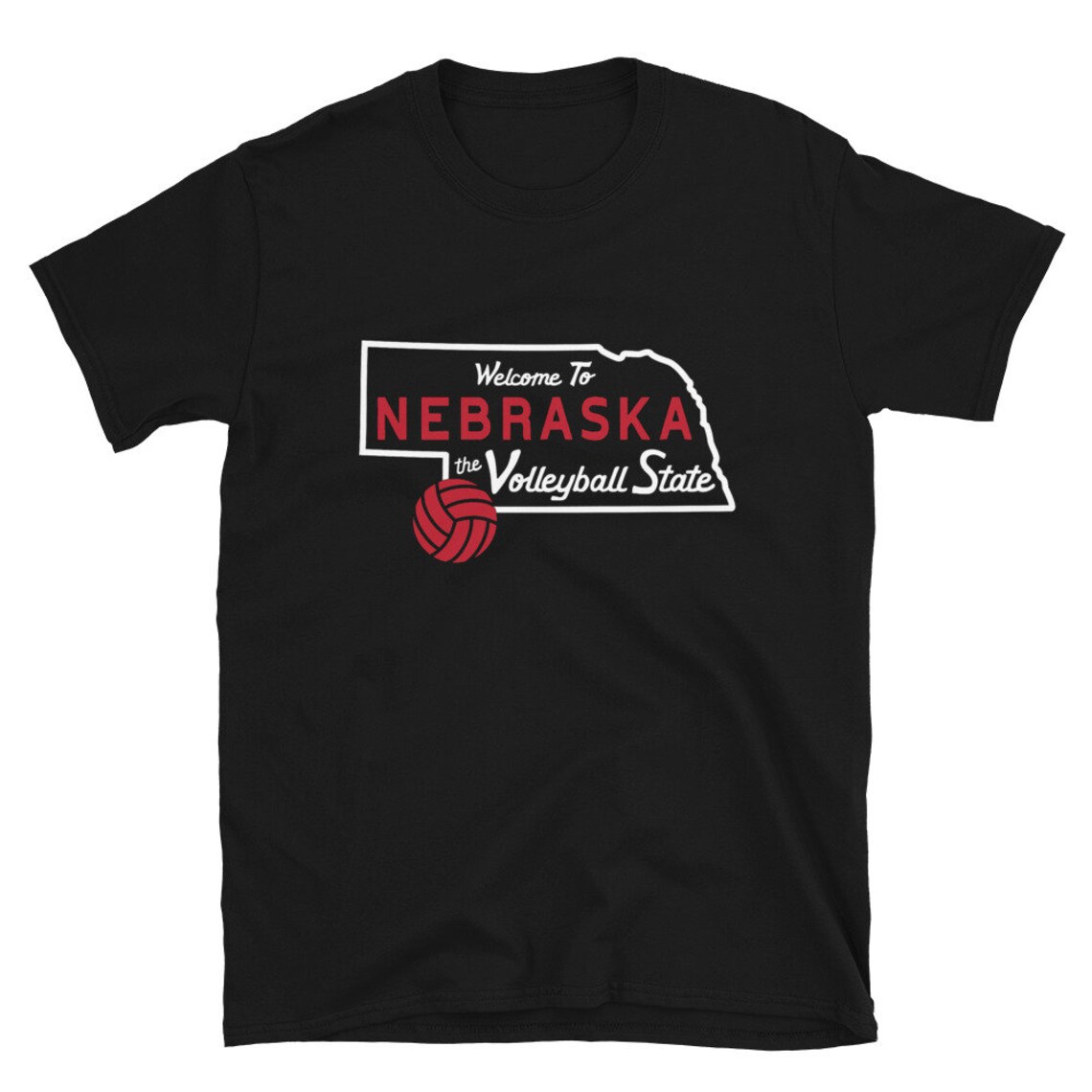 Nebraska Volleyball Shirt Nebraska the Volleyball State Husker Shirt Nebraska Cornhusker Shirt