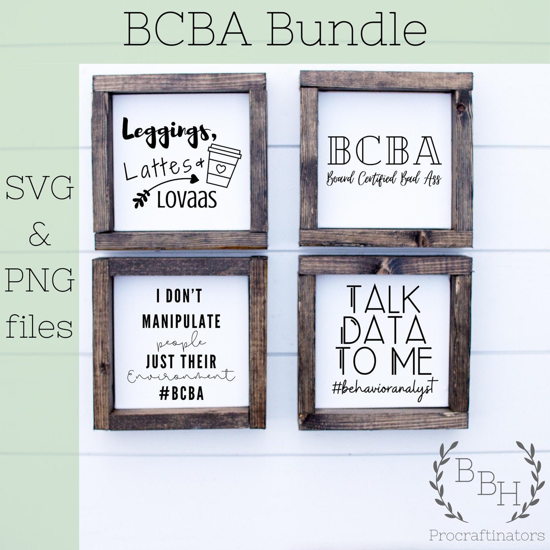 BCBA Bundle, PNG & SVG Download | Leggings Lattes Lovaas, Board ...