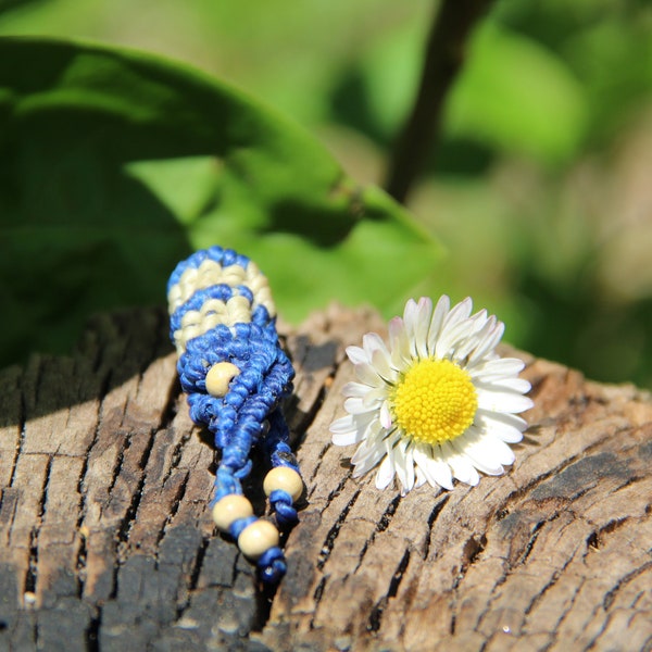 macrame Dreadperle, geknüpfter Dreadschmuck