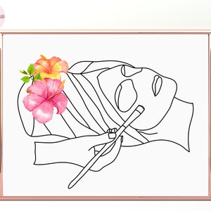 Skicare Art print facials beauty salon decor poster printable nail medspa clinic business treatment cosmetic skin Beautician therapist med