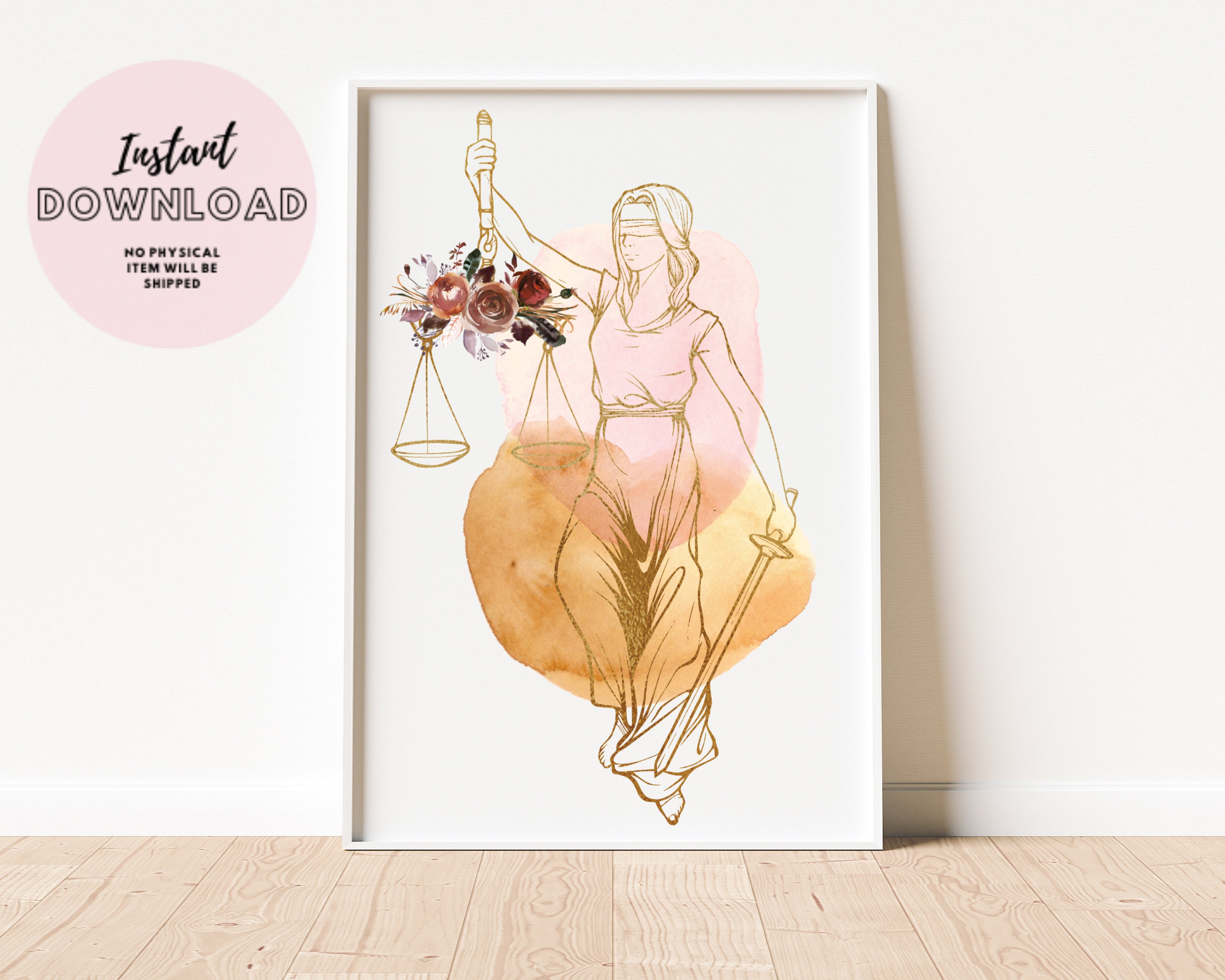 New Lawyer Printable Wall Art Decor Set 2 Prints Printable Poster Law ...