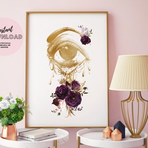 Augenallergie Poster Geschenk Doktor Optometrie Optiker Augenärztin Augenoptiker Wand Kunst Büro Deko print Anatomie Augapfel Träne Abschluss medizinische Klinik