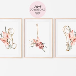 Set of 3 Boho Prints OBGYN Gift Obstetrician Gynecologist Graduate Appreciation Doctor wall Art Birthing Clinic Decor Placenta Midwife Doula