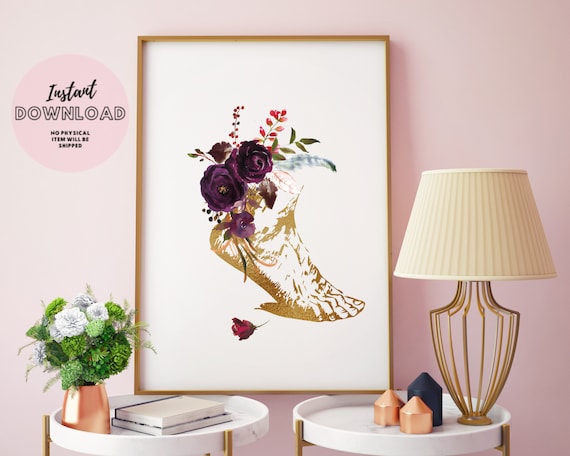 Chiropodist Office Decor Floral Print Podiatric Physician Doctor Of Podiatry DPM Graduation Foot Art Massage therapist reflexology biology