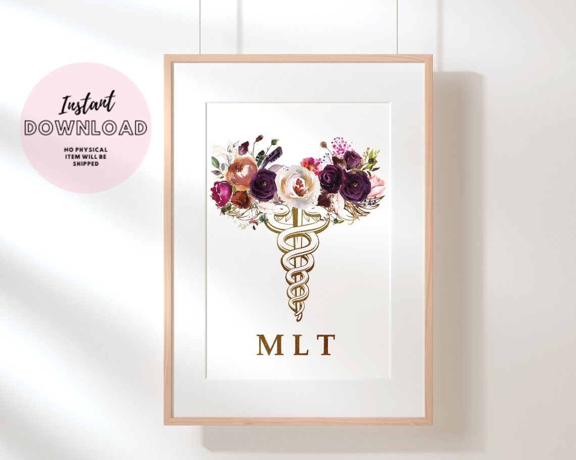 Medical Laboratory Technician Gift, MLT Print Technologist Lab Tech