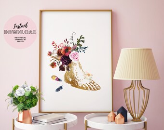 Podiatrist Gift Chiropodist Floral Print Doctor Of Podiatry Art Podiatric Medicine Podiatric Physician massage therapist foot reflexology