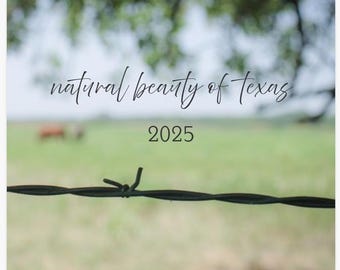 Kalender 2025 | Hängande kalender | Naturkalender | Nyårspresent | Tillverkad i Texas | Naturfotografi | Present till henne | Present till honom