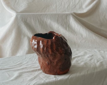 Small Ceramic Vase / Flower Vase / Glazed Floral vase / Pottery Vase