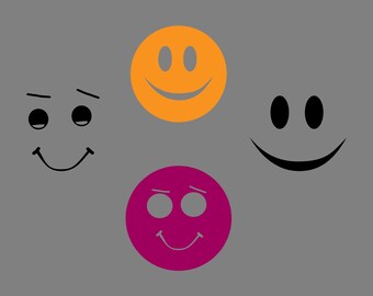 Download Free Emoji Face Vector Outline Emoji Smiley Face Svg Png Eps Etsy SVG Cut Files