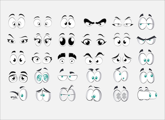 Eyes Vectors Bundle SVG PNG DXF