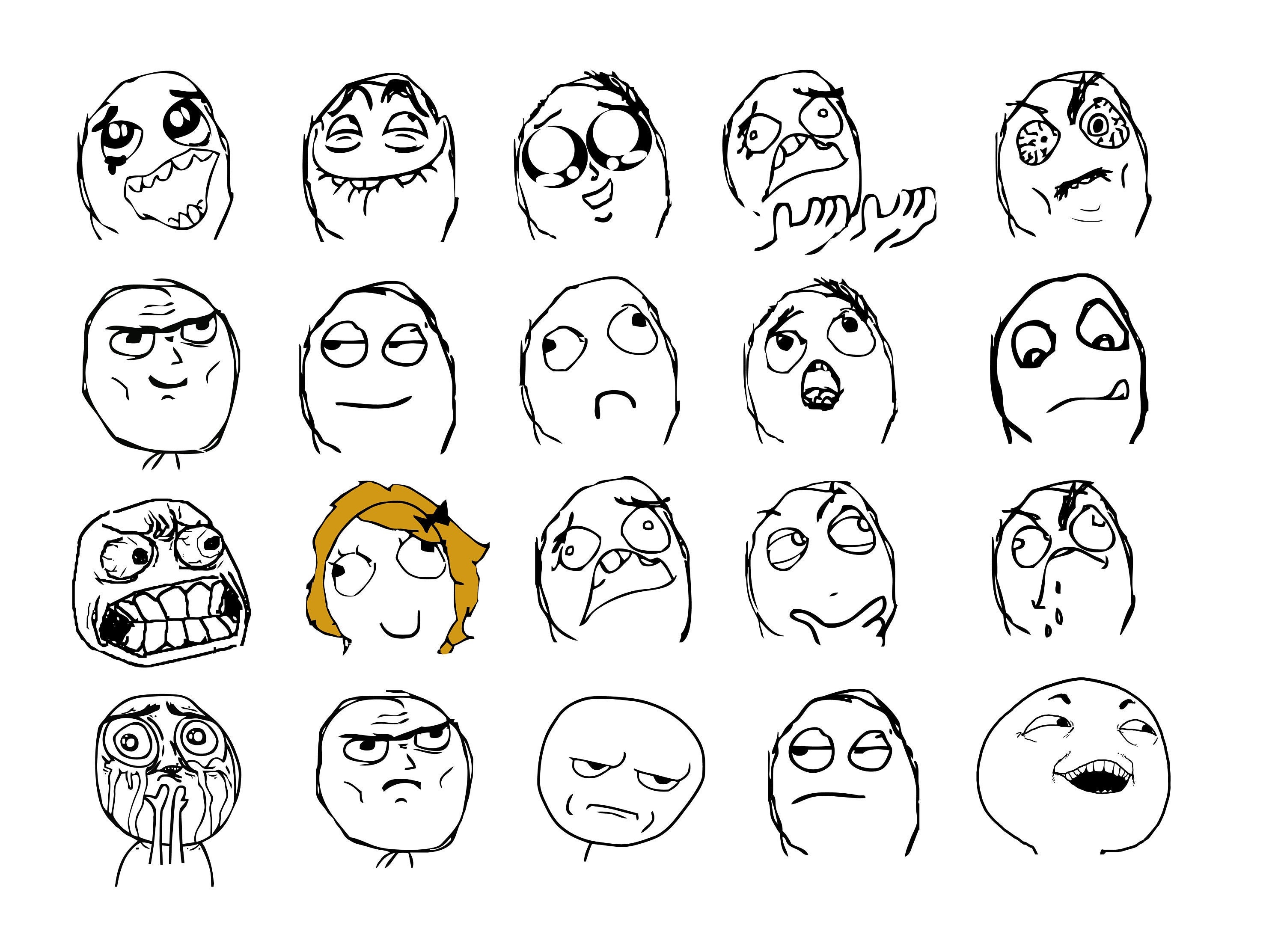 Meme list  Rage faces, Meme faces, Funny image photo