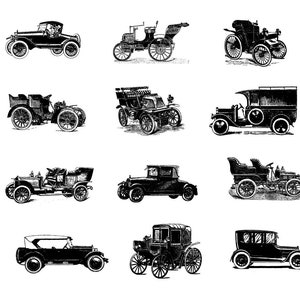 Vintage  Automobile, Cars, SVG, PNG, DXF