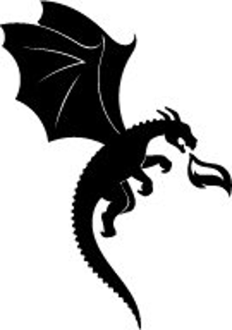 Dragon Bundle Silhouette SVG PNG DXF - Etsy