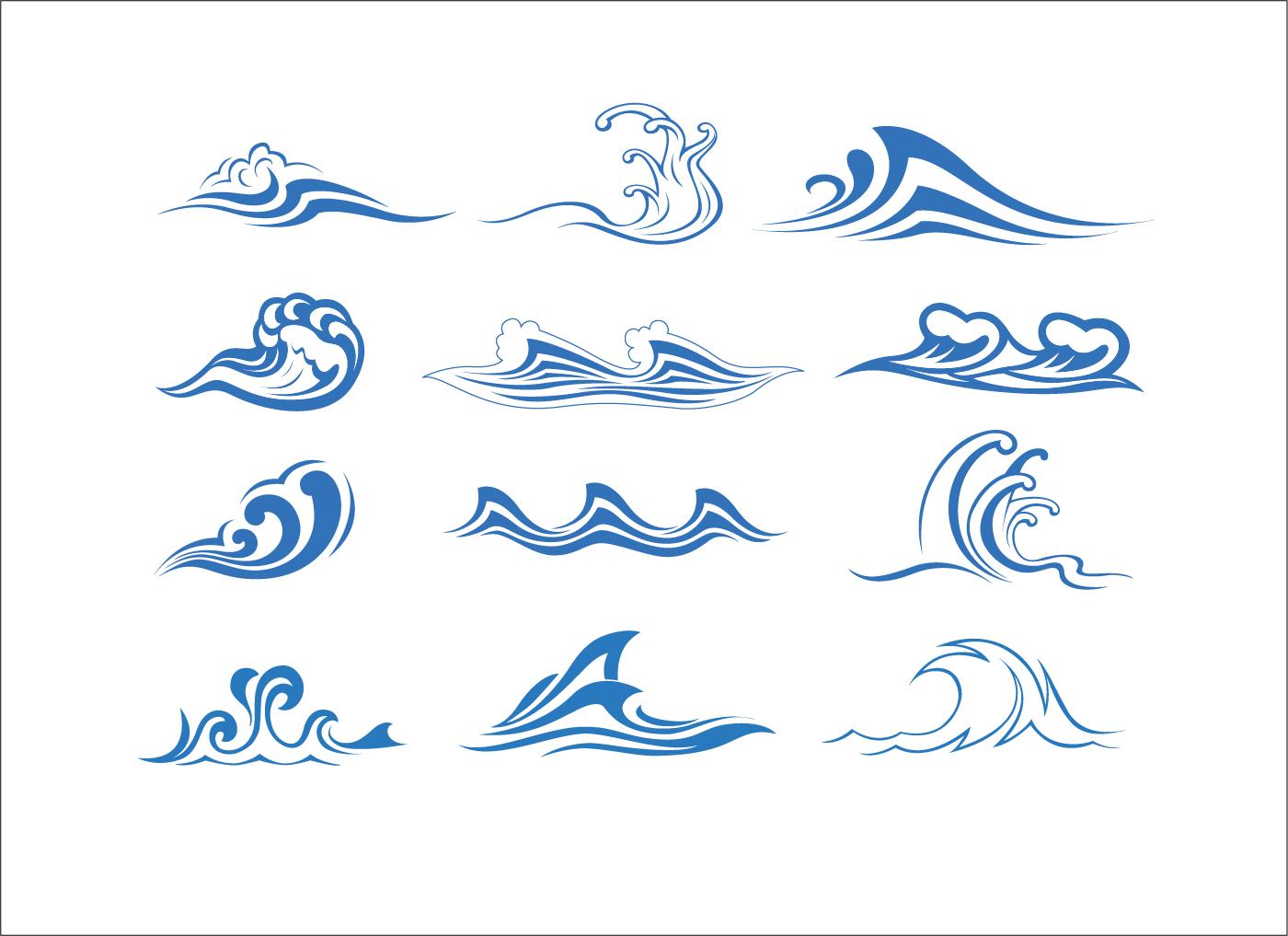 Wave Bundle, SVG, PNG, DXF - Etsy