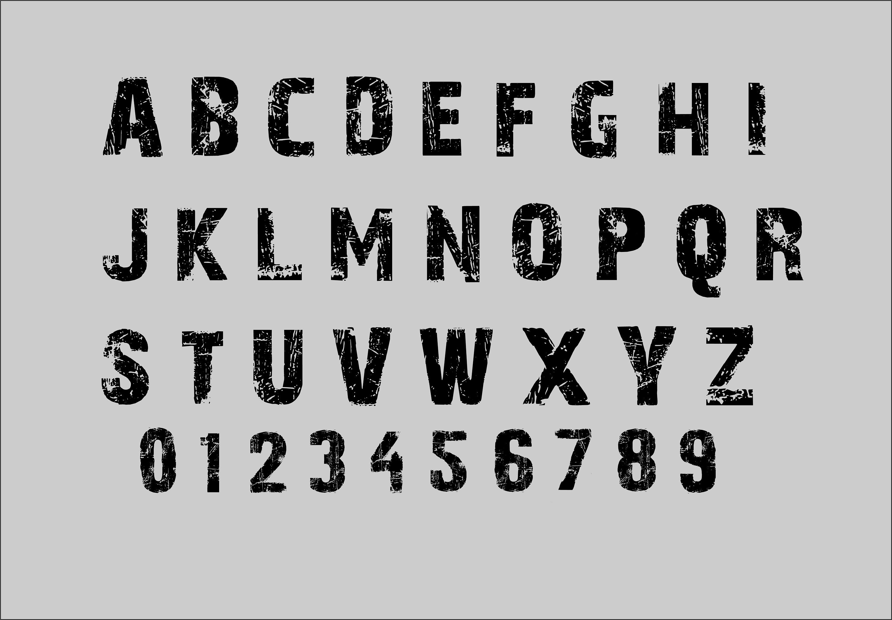 Stencil Distressed Font Svg Stencil Font Otf Stencil Letters Etsy Images