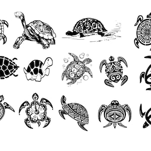Turtle Bundle, Aquatic, SVG, PNG, DXF