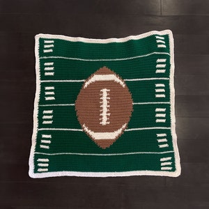 Football Baby Blanket/Tapestry Crochet Pattern, crochet football pattern, crochet tapestry pattern, crochet pattern, football Baby Blanket