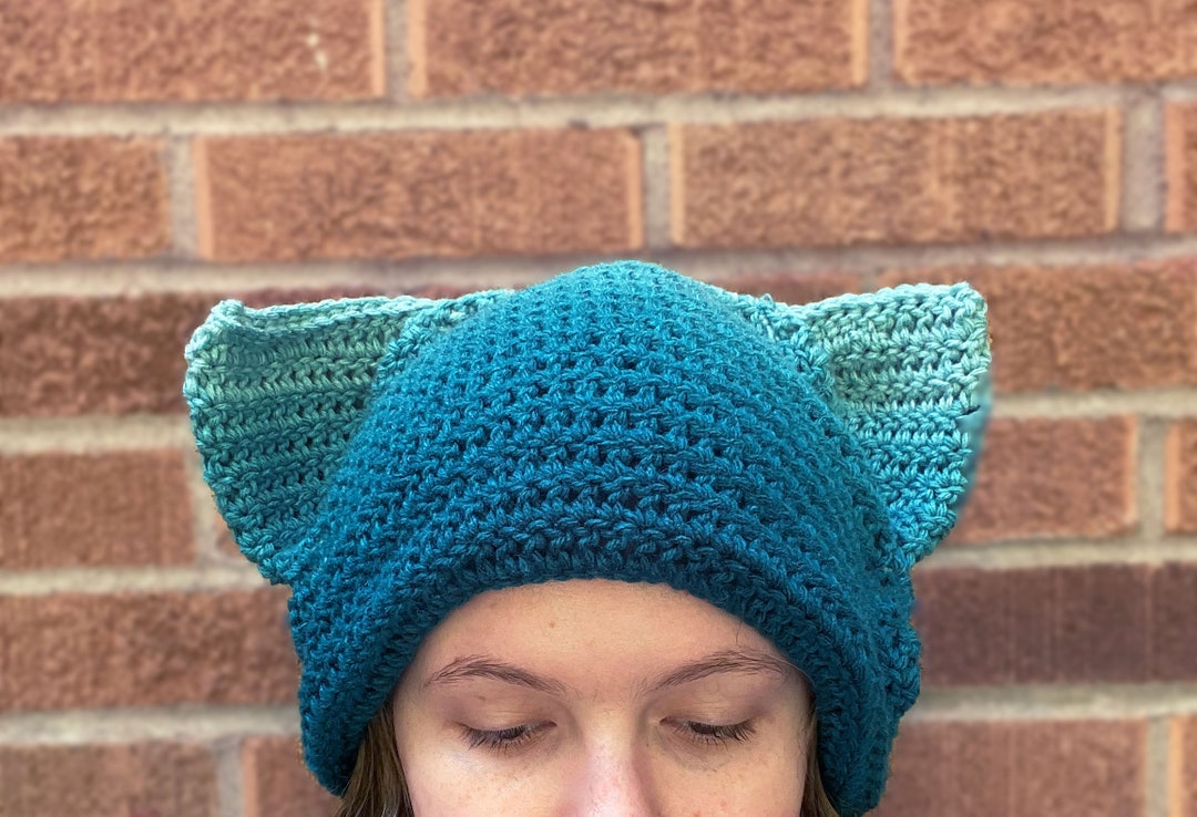 Cat Ear Beanie Crochet Pattern Crochet Pattern Cat Ear Hat Etsy