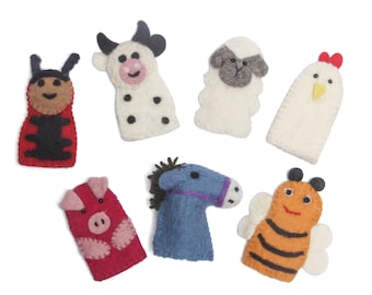 Handmade Assorted Felt Finger Puppets|Educational Baby Nursery Children Kids Toy Handmade Assorted Felt Finger Puppets|Educational Baby Nursery Children Kids Toy