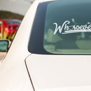 Gospel of John 3-16 Whosoever Window/Car Decal