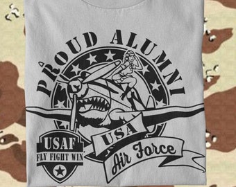 USAF Alumni United States Air Force Active Duty, Reserves, Air National Guard, & Veterans Unisex T Shirt