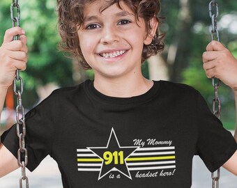 Kids & Youth Personalized 911 Dispatcher Headset Hero Unisex T Shirts