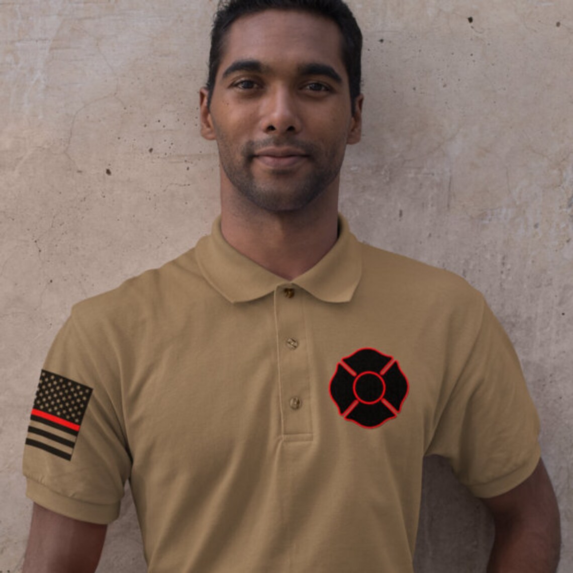 Customized Fire Department Firefighter Unisex Uniform Polo Etsy