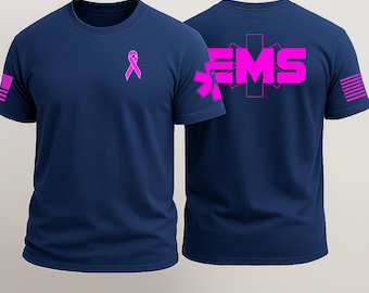 EMS Breast Cancer Awareness T Shirt EMT Paramedic First Responder