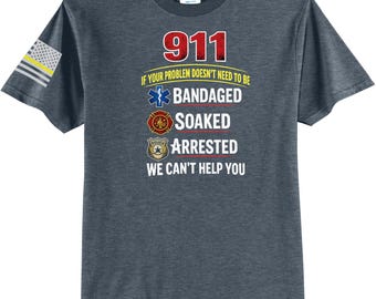 911 Dispatcher Telecommunicator Humor Funny T Shirt