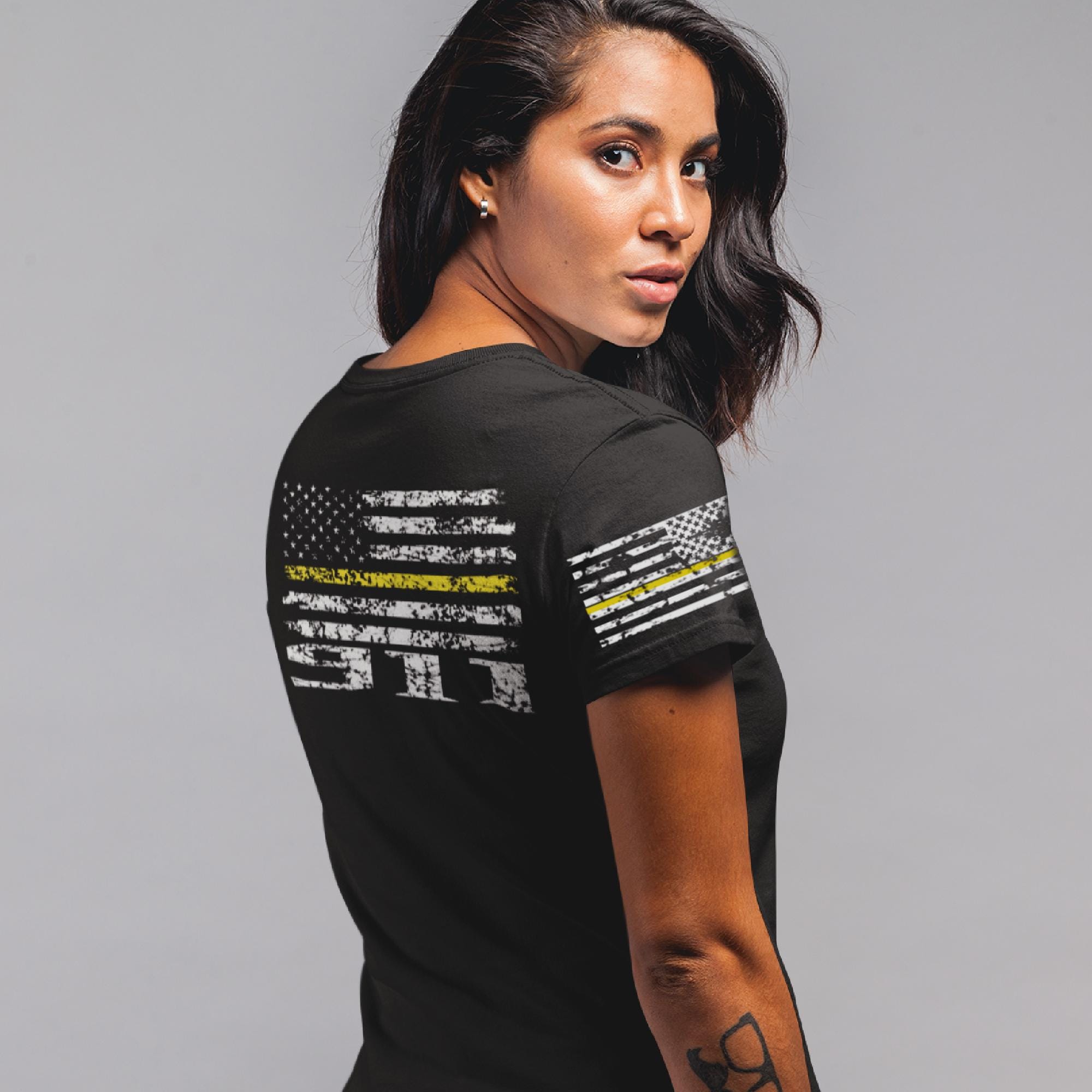 911 Dispatch The Thin Gold Line Unisex T Shirt | First Responder Shirt | 911 Operator Gifts | Thin Yellow Line T-Shirt